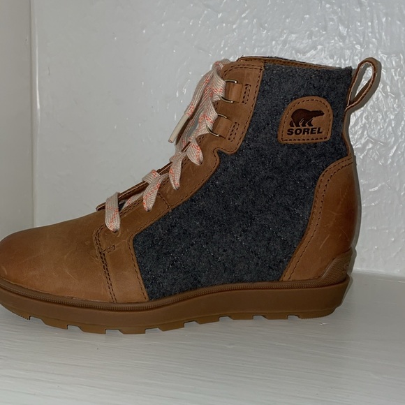 SOREL EVIE II Lace Wedge Bootie Size 7, NWOT - Picture 2 of 16